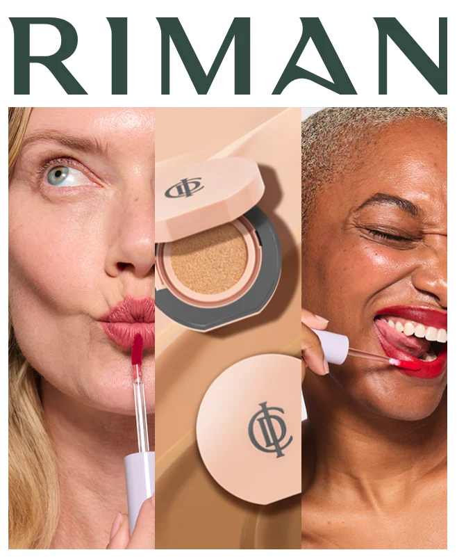 RIMAN skincare campaign imagery
